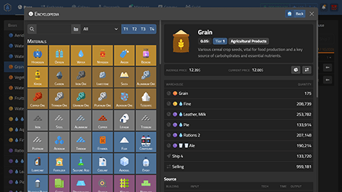 Galactic Tycoons - Encyclopedia
